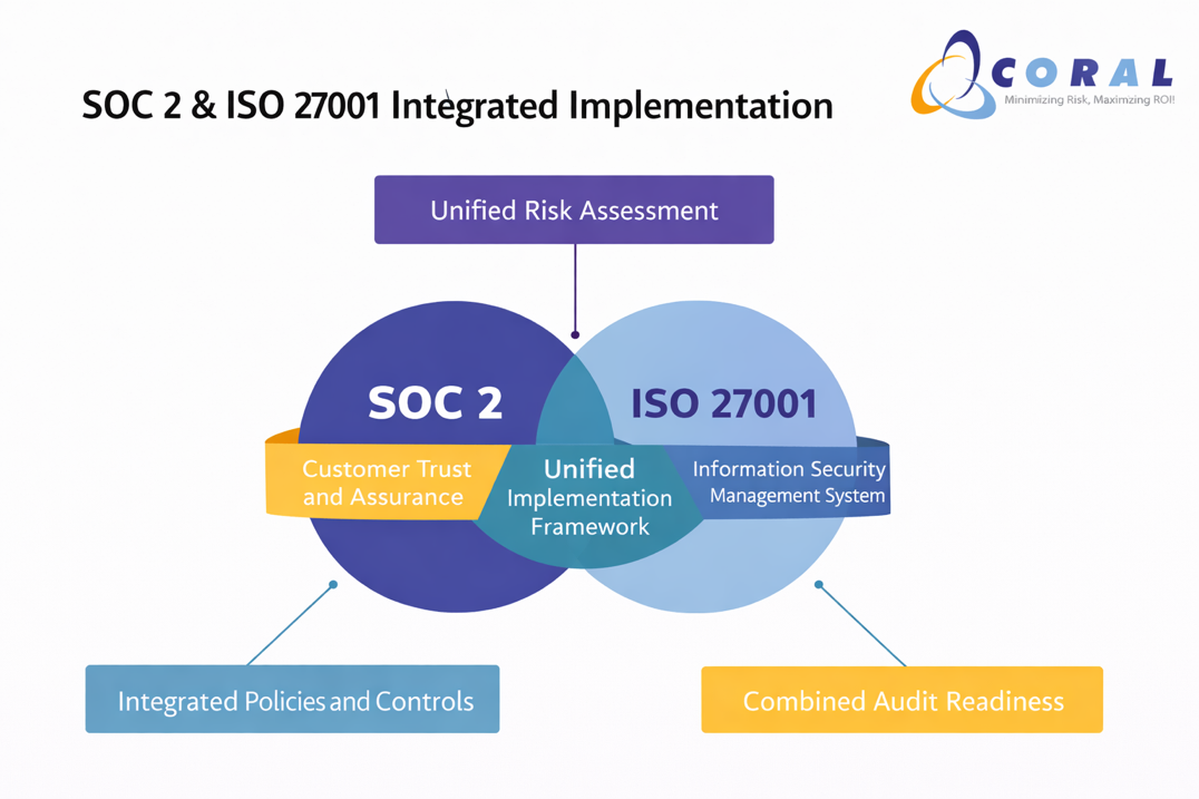 SOC 2 and ISO 27001 Integrated Implementation Journey: One Framework, Multiple Outcomes